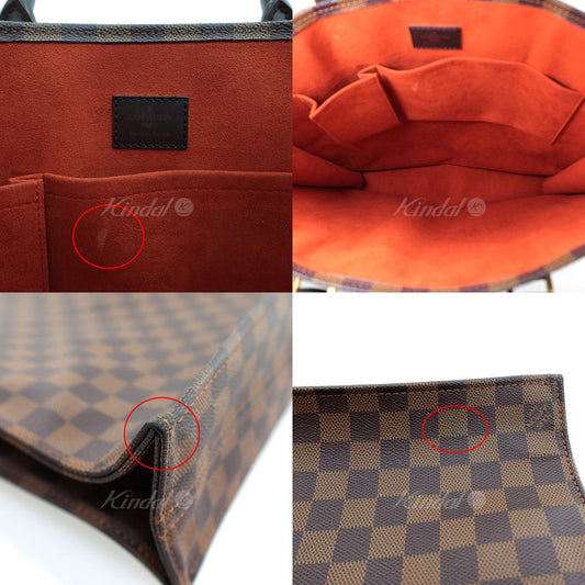 Louis Vuitton Damier Ebene Sac Plat Tote Bag