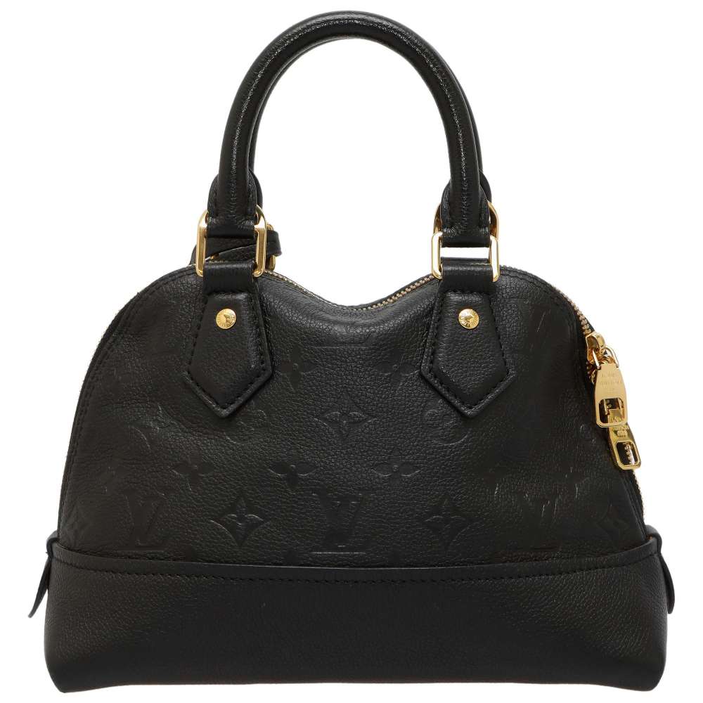 Louis Vuitton Handbag Monogram Emplant Neo Alma BB Black