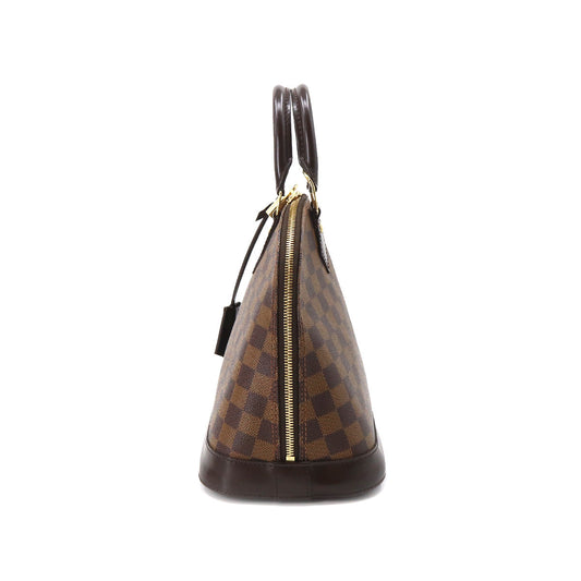 Louis Vuitton Damier Alma PM Hand Bag Ebene Brown