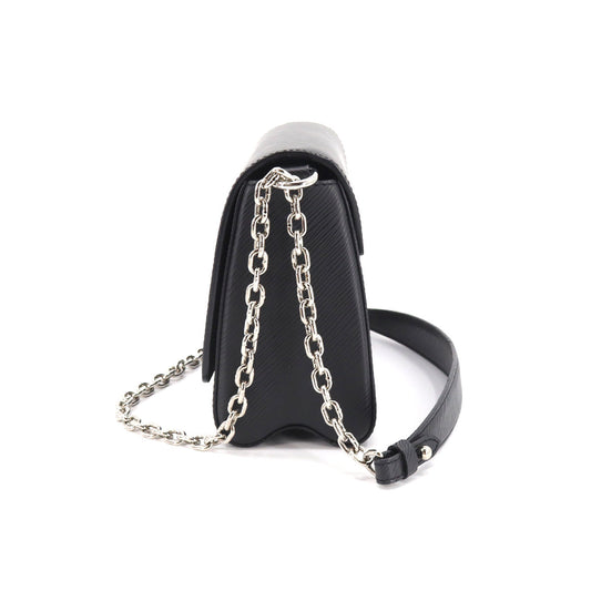 Louis Vuitton Epi Twist MM Chain Shoulder Bag Leather Noir
