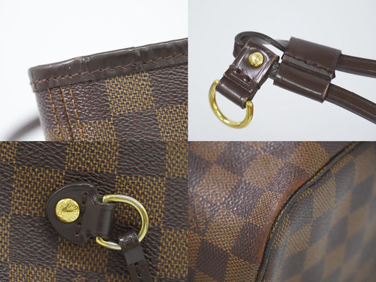 Louis Vuitton Neverfull MM Damier Ebene Tote Bag