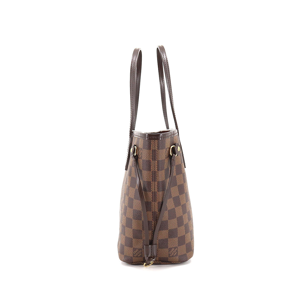 Louis Vuitton Damier Neverfull PM Tote Bag Ebene Brown