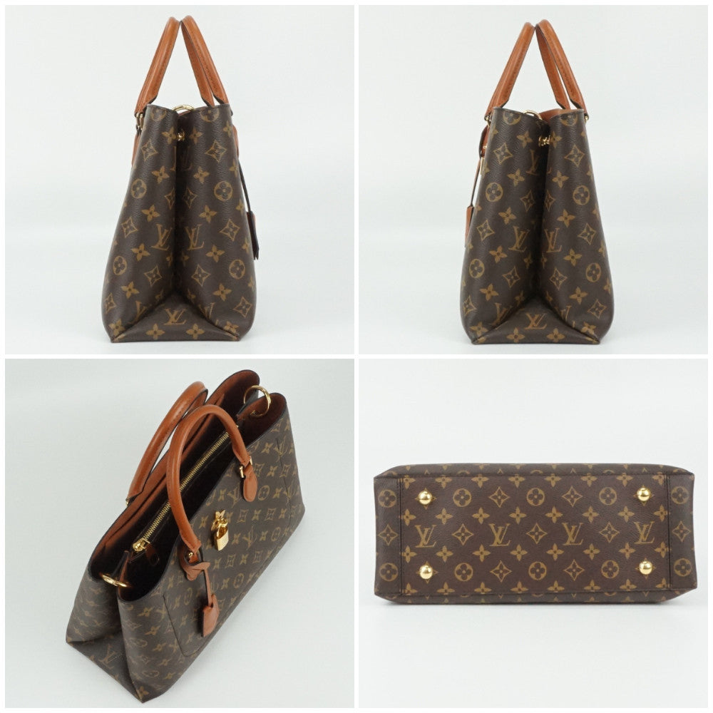 Louis Vuitton Flower Tote Monogram Canvas Brown Shoulder Bag