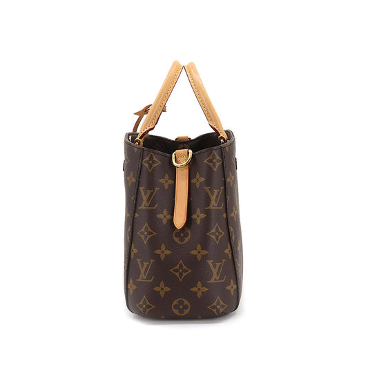 Louis Vuitton Monogram Montaigne BB 2 Way Hand Shoulder Bag Brown