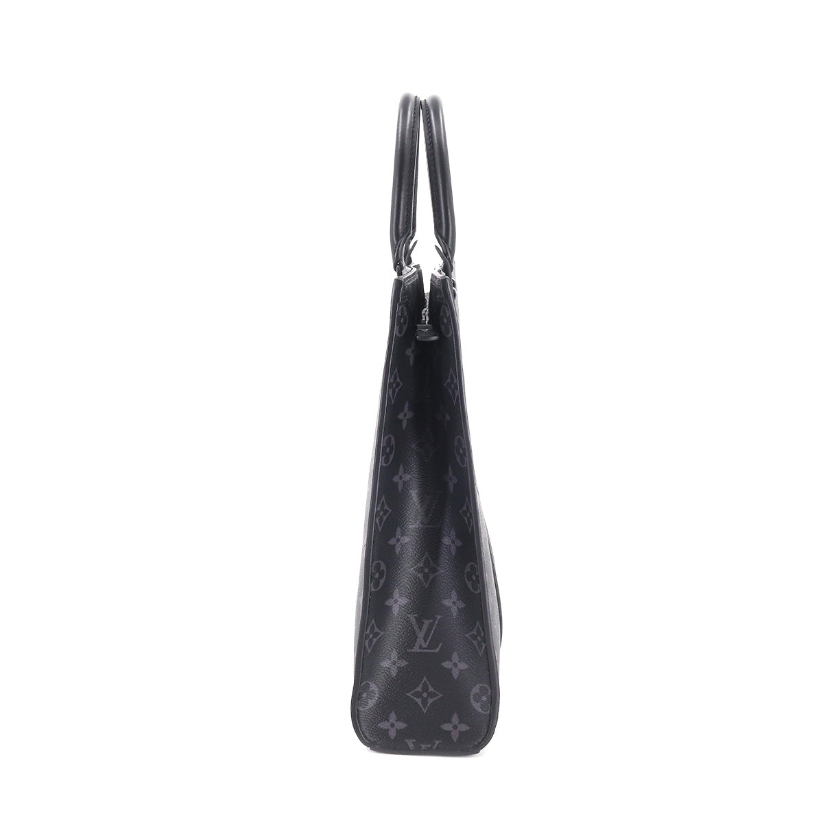 Louis Vuitton Monogram Eclipse Sac Pla Horizontal Zip Business Bag Black