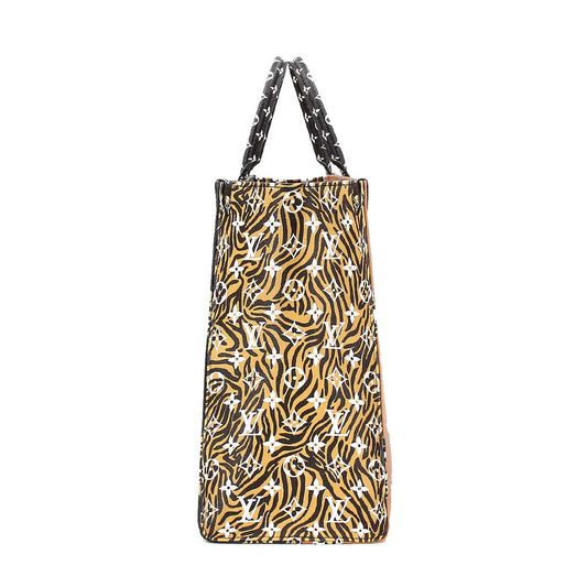 Louis Vuitton Monogram Jungle OnTheGo GM Tote Shoulder Bag Noir
