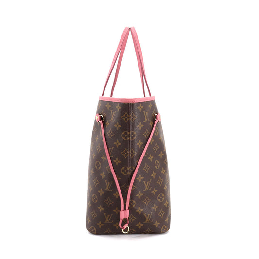 Louis Vuitton Monogram Ikat Flower Neverfull GM Tote Bag Rose Velour