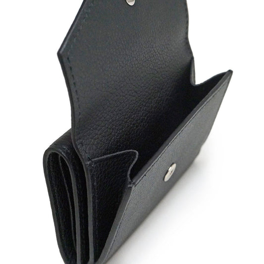 Louis Vuitton Portefeuille Lock Mini Compact Tri-fold Wallet Calf Leather Noir Black