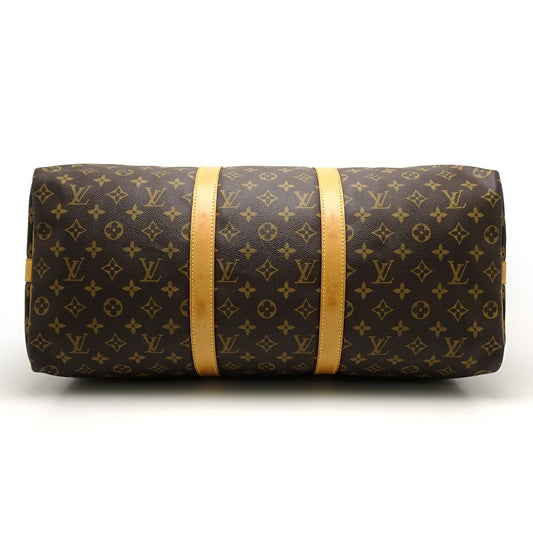 Louis Vuitton Monogram Keepall Bandouliere 50 Brown Boston Bag