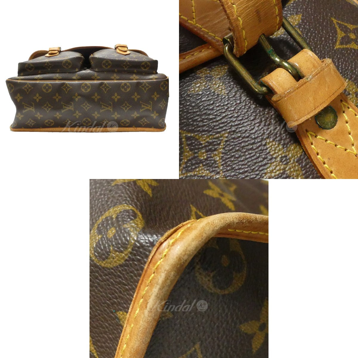 Louis Vuitton Monogram Sack Bass Shoulder Bag Brown