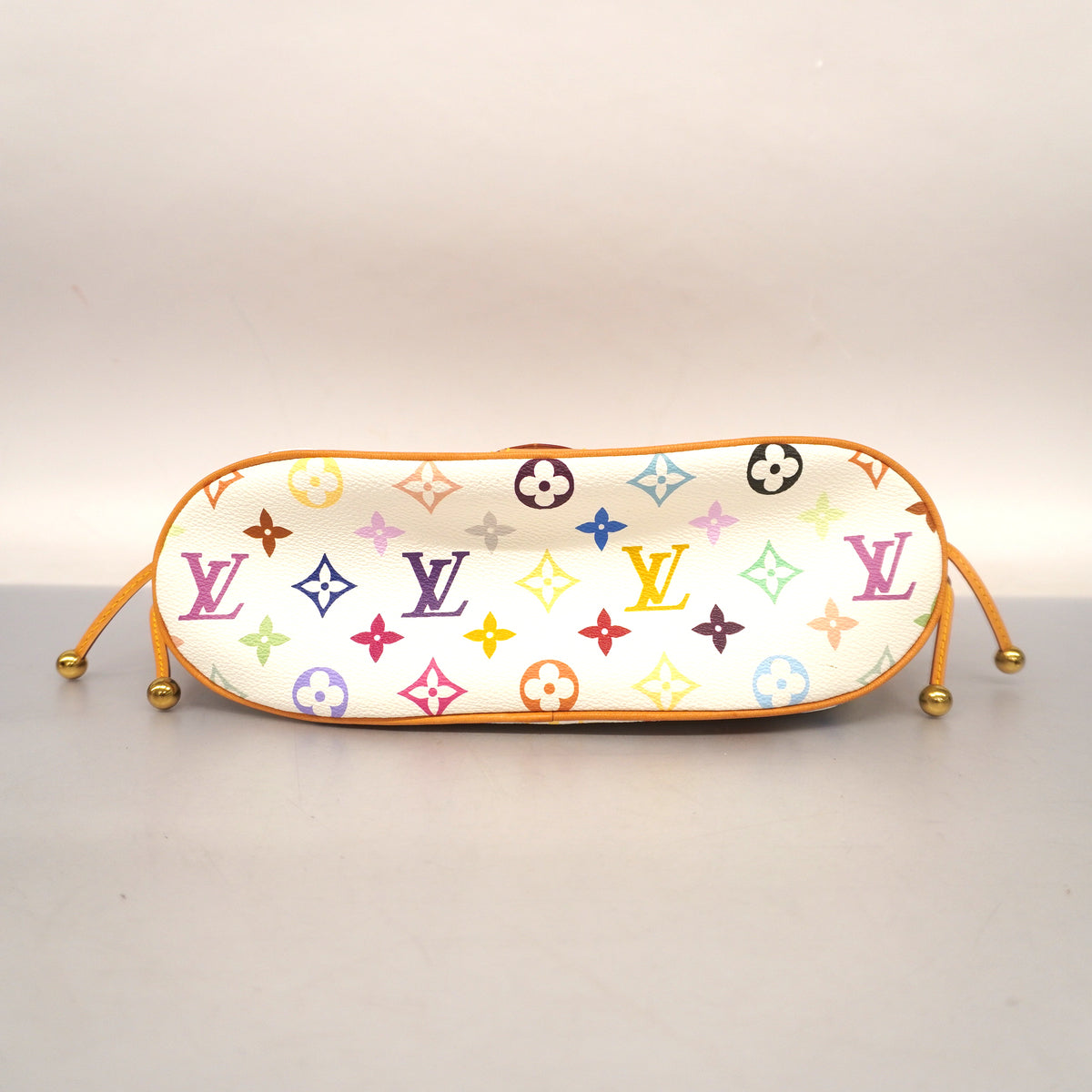 Louis Vuitton Handbag Monogram Multicolor Theda GM White