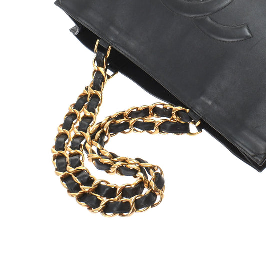 Chanel Chain Black/Gold Hardware Calfskin Tote Bag
