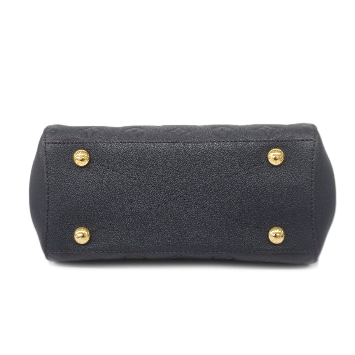 Louis Vuitton Monogram Implant Montaigne BB Marine Rouge