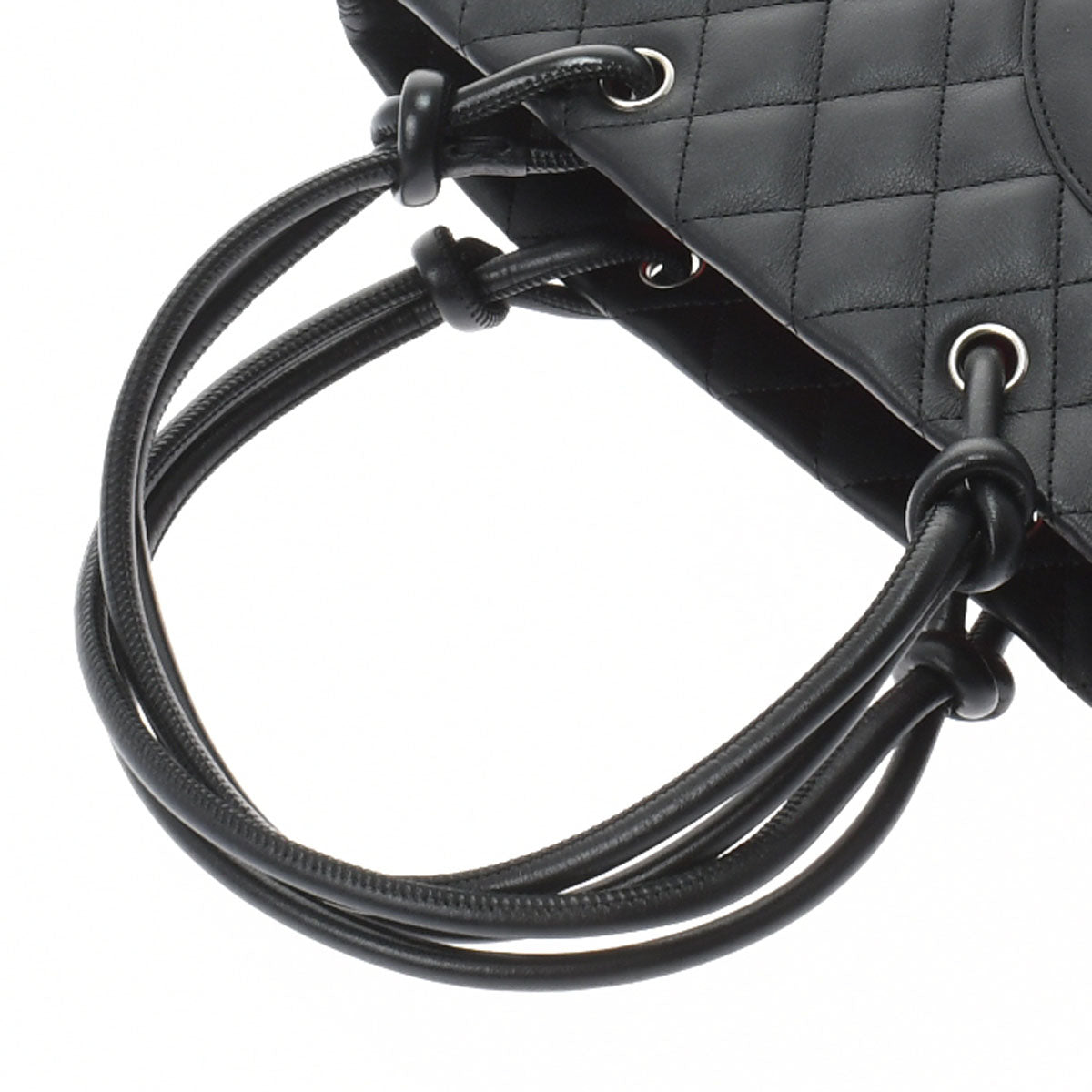 Chanel Cambon Line Medium Black/Silver Hardware Calfskin Tote Bag