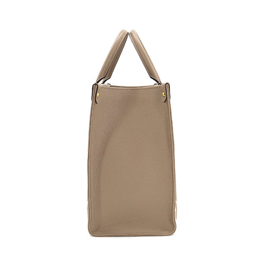 Louis Vuitton Bicolor Monogram Implant On the Go MM Shoulder Bag Tourtrail Claim Creme
