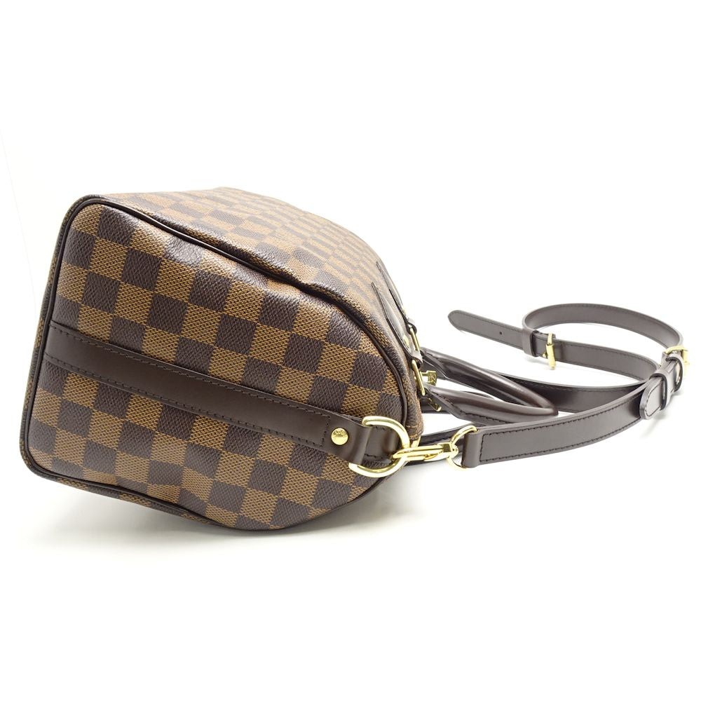 Louis Vuitton Damier Speedy Bandouliere 25 Ebene Boston Bag Brown
