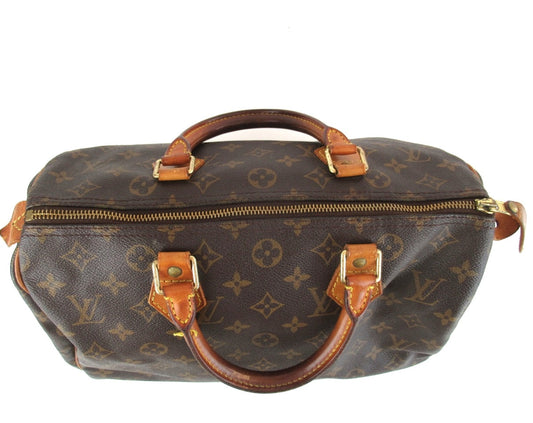Louis Vuitton Speedy 30 Monogram Brown Handbag
