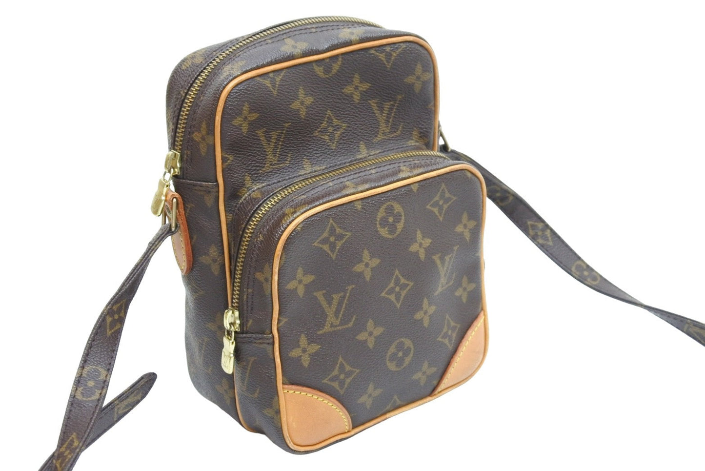 Louis Vuitton Shoulder Bag Amazon Pochette Pvc Leather Brown
