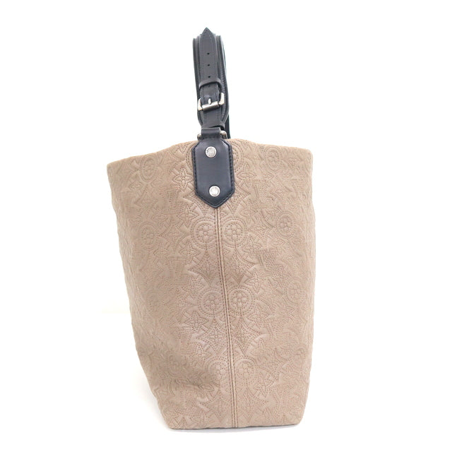 Louis Vuitton Hobo PM Shoulder Bag Beige Monogram