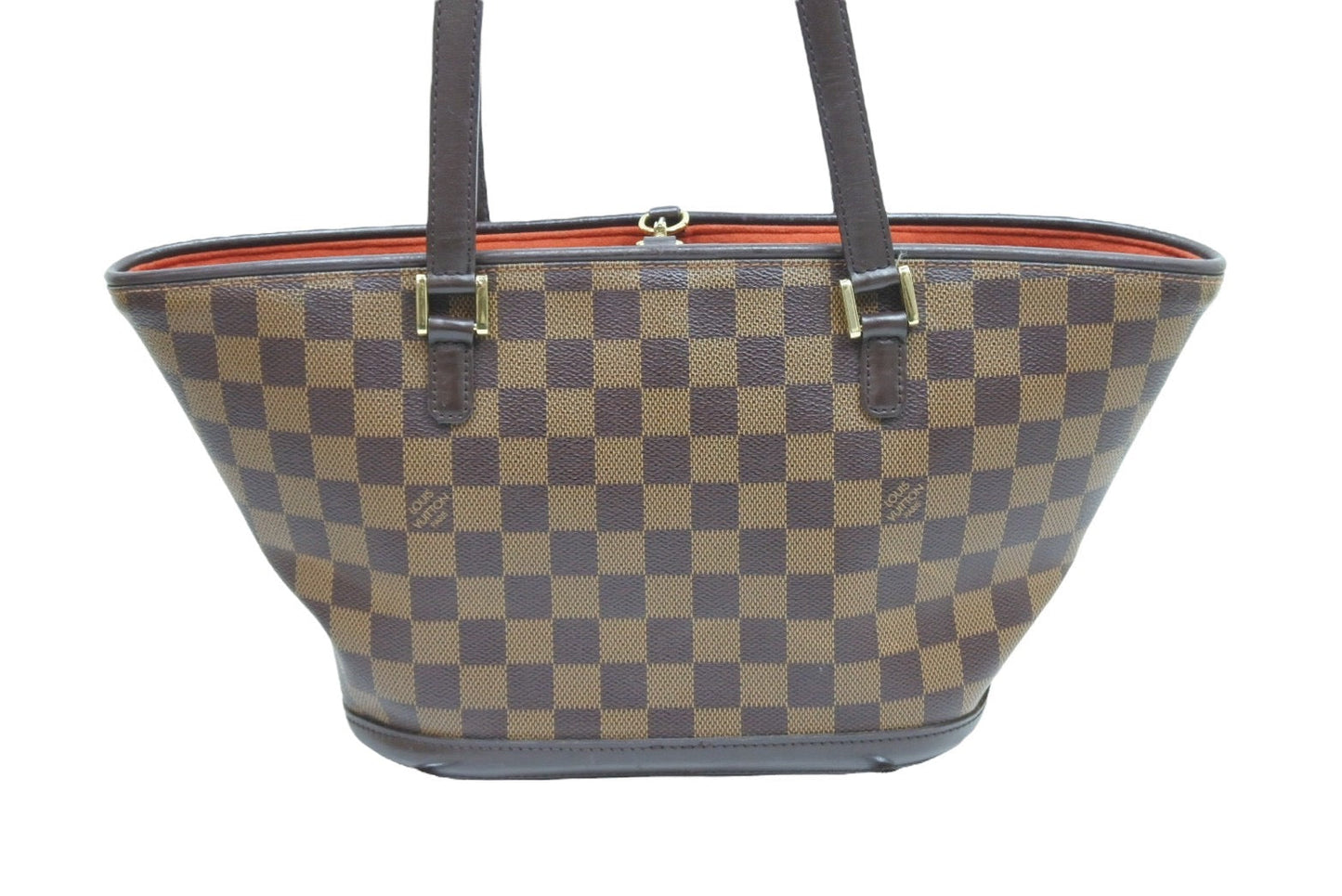 Louis Vuitton Shoulder Bag Tote Bag Manosque PM Damier Ebene Brown