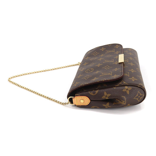 Louis Vuitton Monogram Favorite MM 2 Way Hand Shoulder Bag Brown