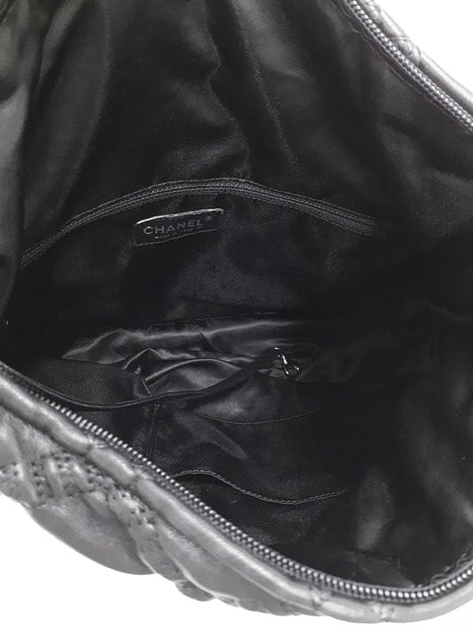 Chanel Matelasse Semi-Shoulder Bag Black
