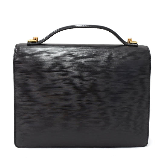 Louis Vuitton Monceau 2way Handbag Epi Leather Noir Black