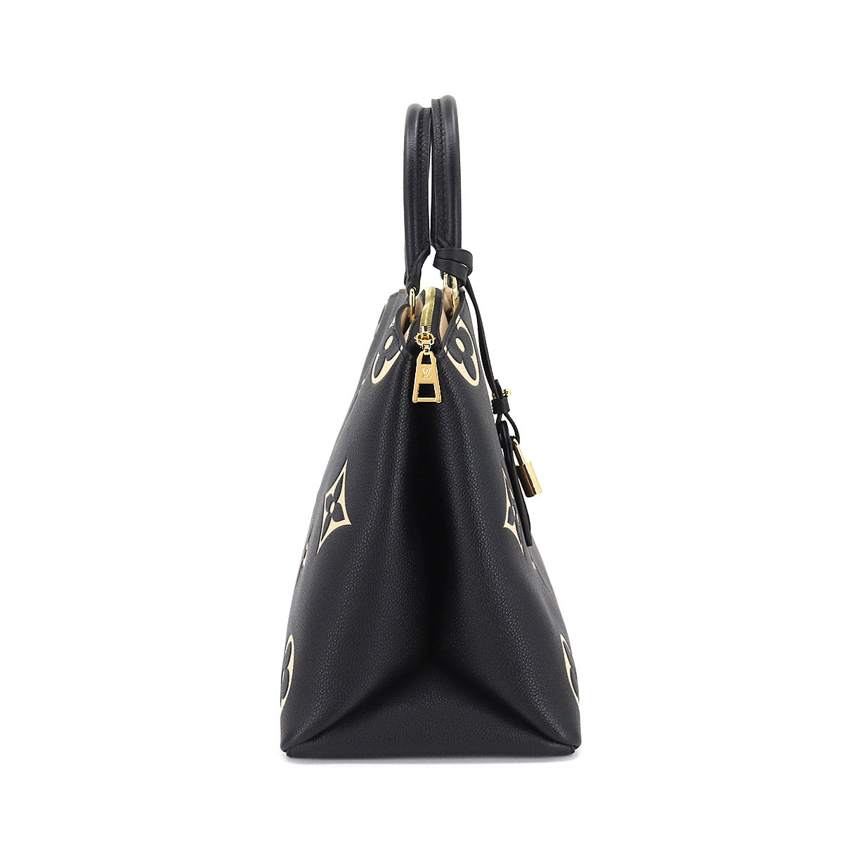 Louis Vuitton Bicolor Monogram Emplant Grand Palais MM Hand Shoulder Bag Black