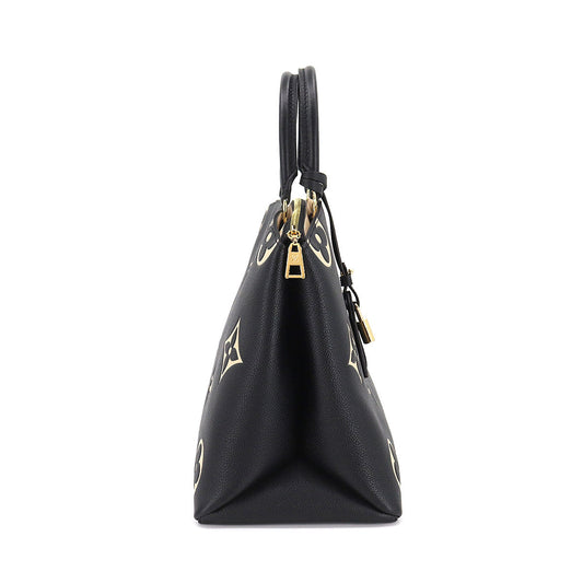 Louis Vuitton Bicolor Monogram Emplant Grand Palais MM Hand Shoulder Bag Black