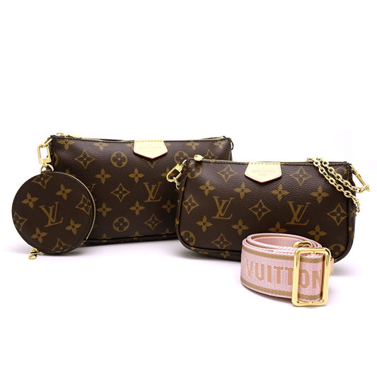 Louis Vuitton Shoulder Bag Monogram Multi Pochette Accessoire Brown