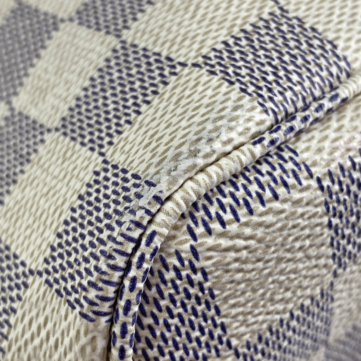 Louis Vuitton Neverfull PM Tote Bag Damier Azur White