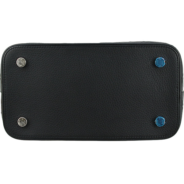 Louis Vuitton Handbag Lockit Revelation Monogram Embossed Calf Leather Black