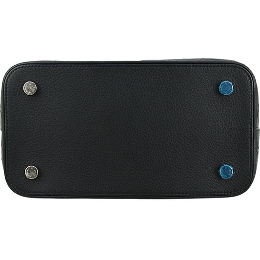 Louis Vuitton Handbag Lockit Revelation Monogram Embossed Calf Leather Black