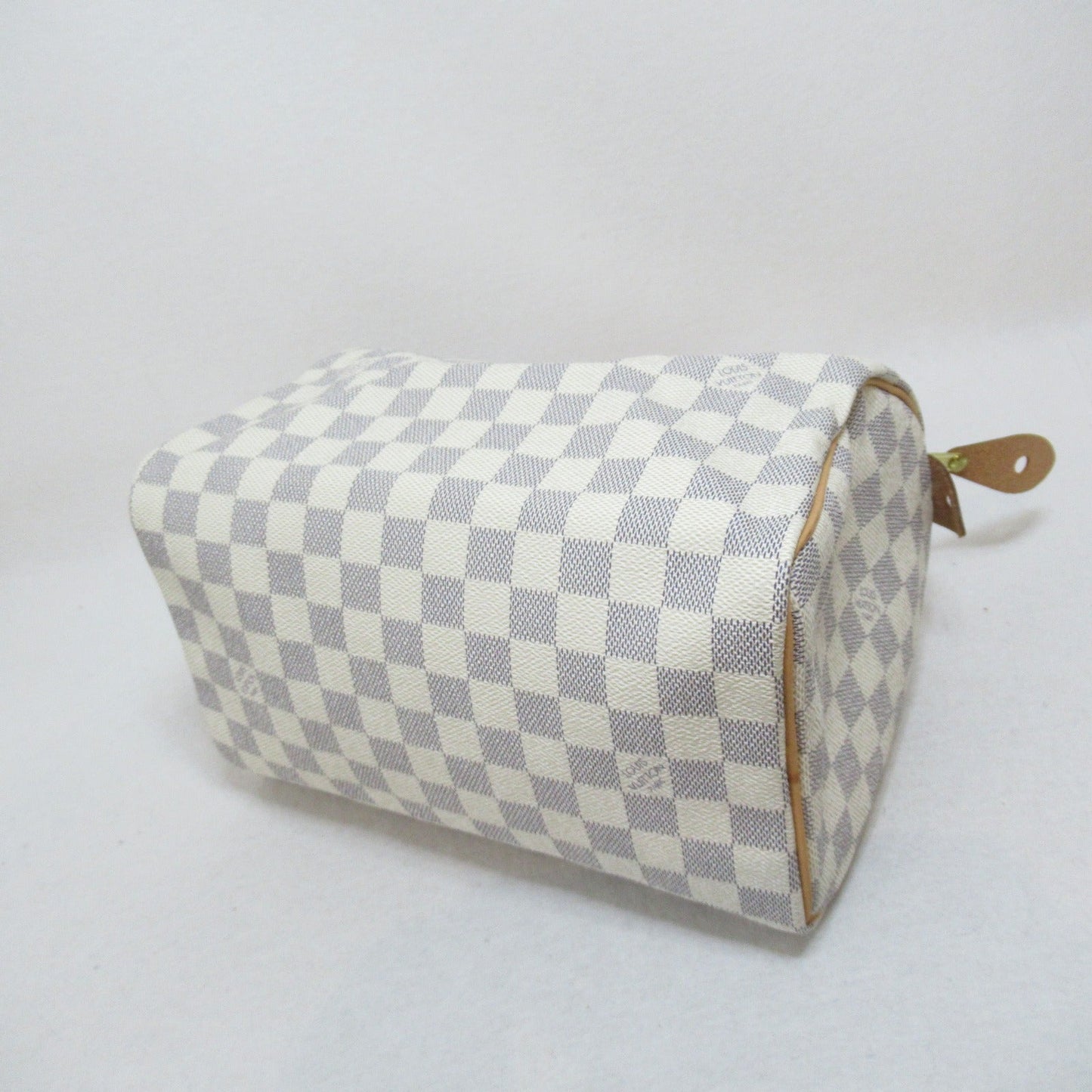 Louis Vuitton Speedy 25 Handbag Damier Azur Canvas