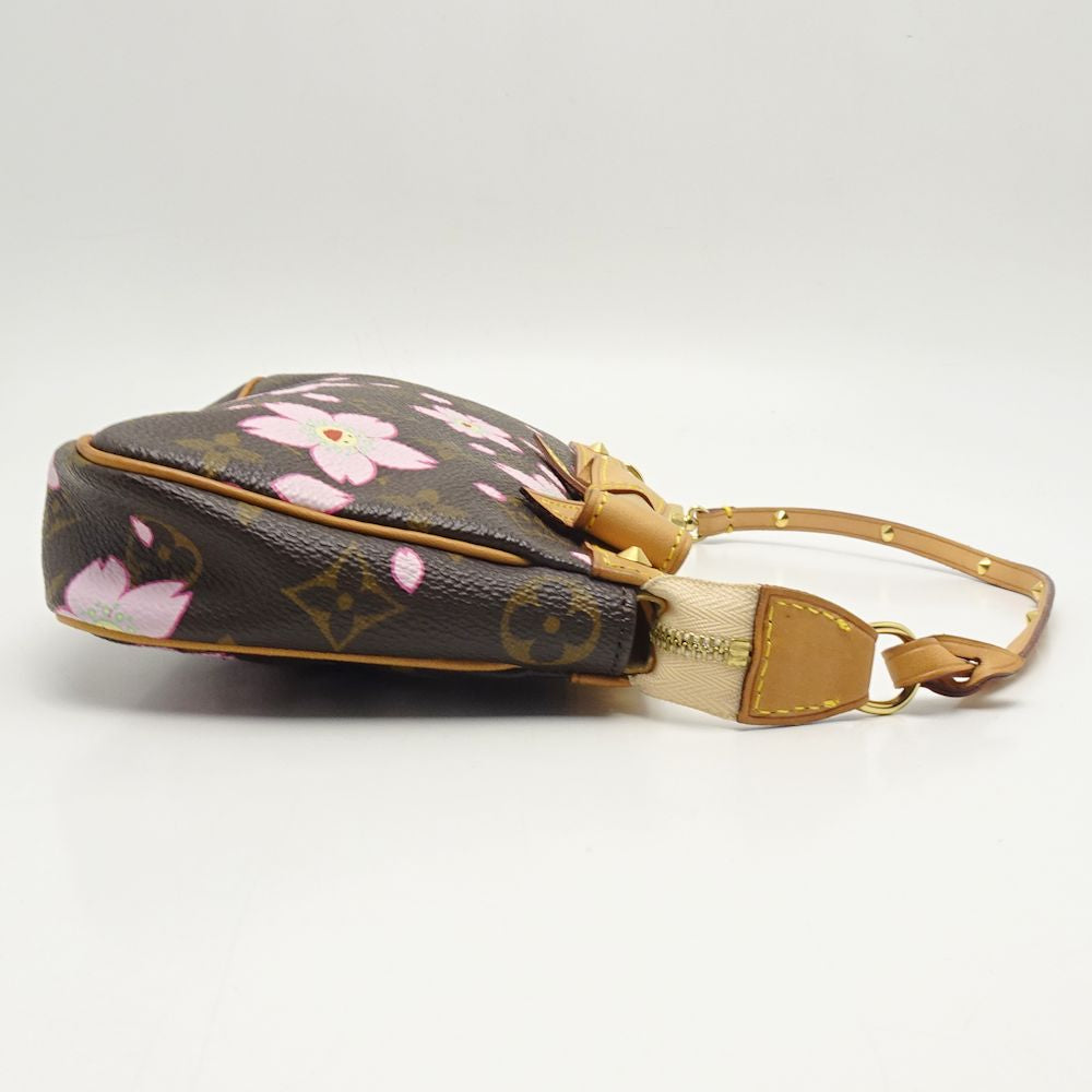 Louis Vuitton Cherry Blossom Pochette Accessoire Accessory Pouch Brown