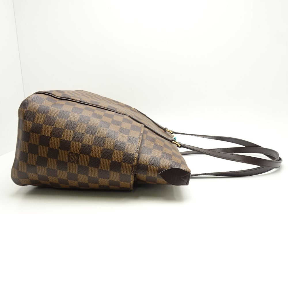 Louis Vuitton Damier Totally MM Ebene Shoulder Bag Brown