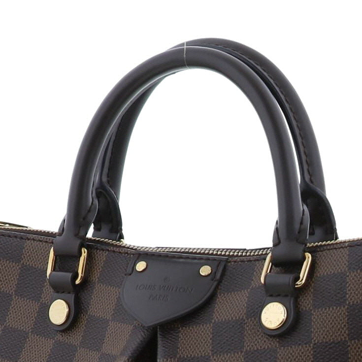 Louis Vuitton Siena PM Bag Shoulder Messenger Bag Damier Ebene Brown