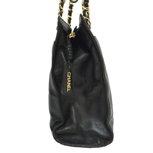 Chanel Here Mark Chain Tote Bag Dark Brown