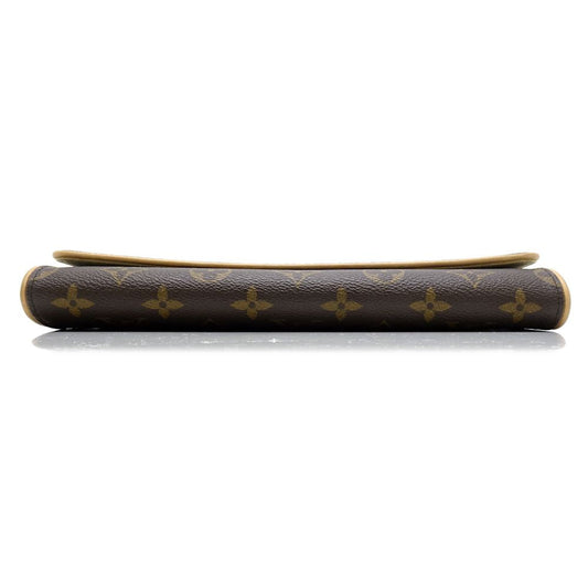 Louis Vuitton Monogram Pochette Twin GM Brown 2WAY Bag
