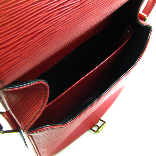 Louis Vuitton Cartouchiere Shoulder Bag Epi Leather Red Gold