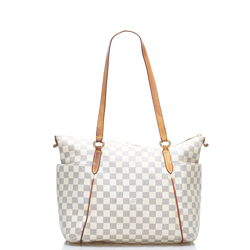 Louis Vuitton Damier Azur Totally PM Shoulder Bag White