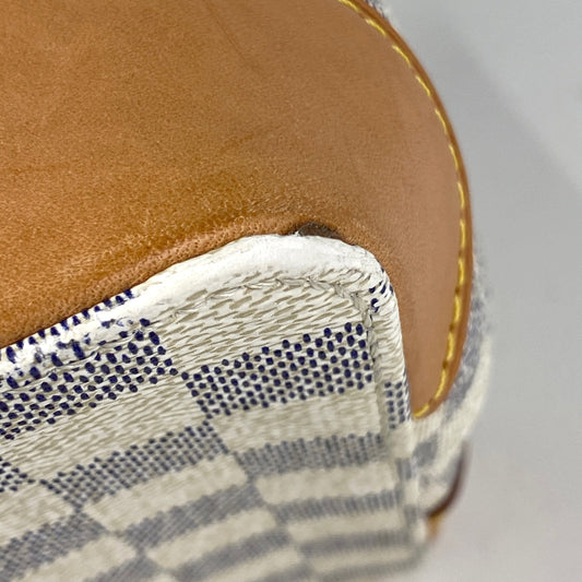 Louis Vuitton Hampstead PM Tote Bag Damier Azur White