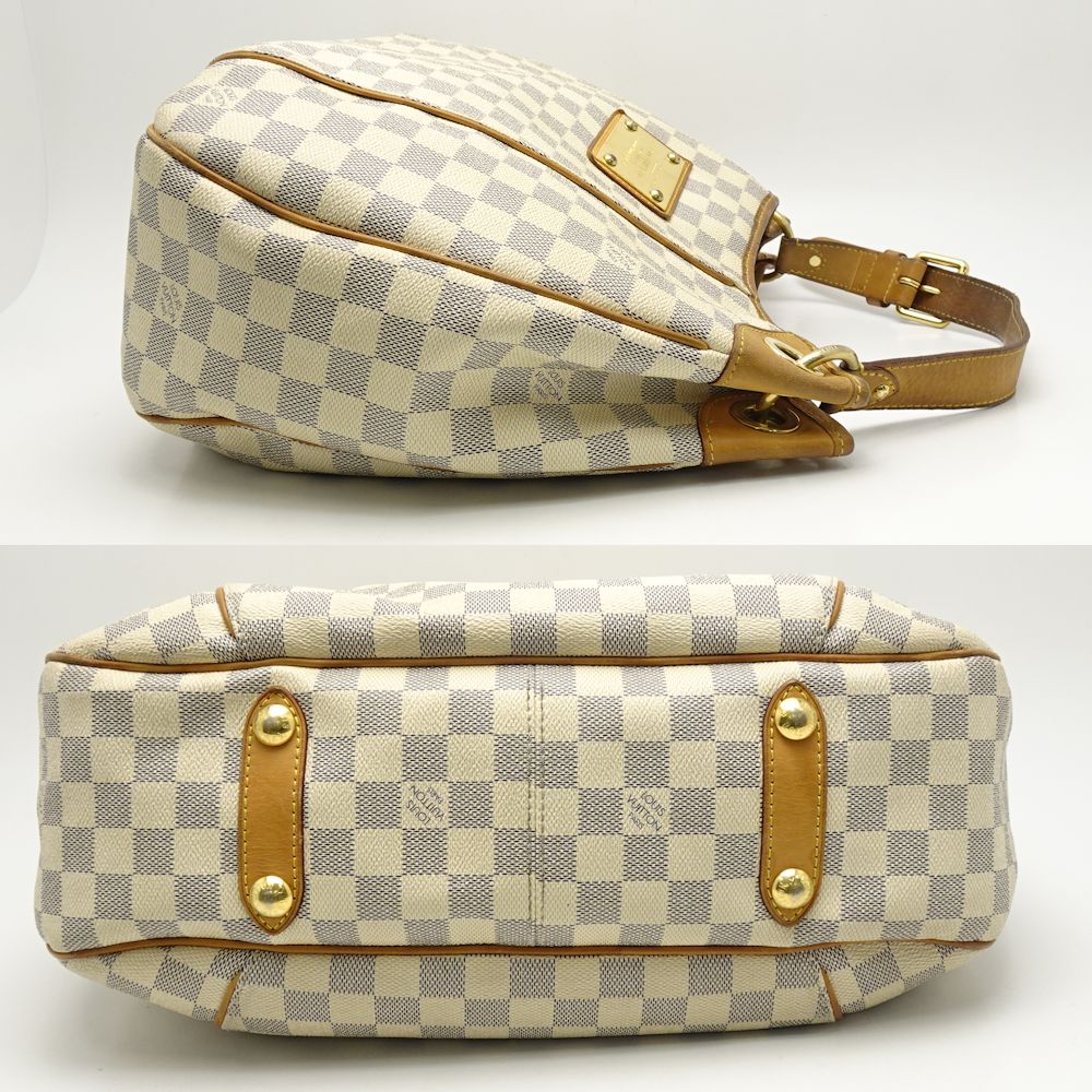 Louis Vuitton Damier Azur Galliera PM Shoulder Tote White