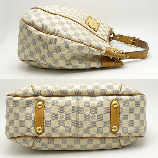 Louis Vuitton Damier Azur Galliera PM Shoulder Tote White