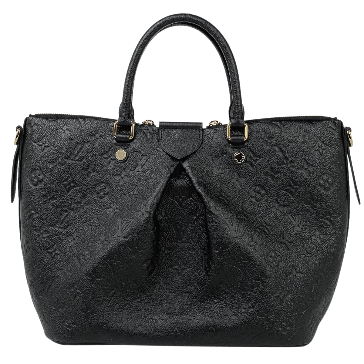 Louis Vuitton Mazarine MM Shoulder Bag Monogram Implant Noir Black