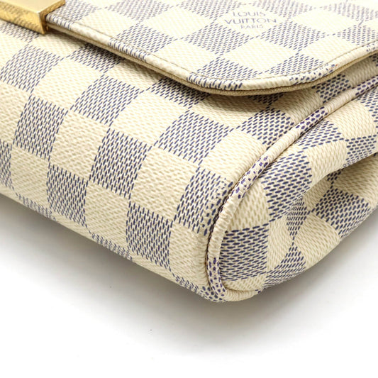 Louis Vuitton Damier Azur Favorite MM Accessory Pouch Clutch Bag