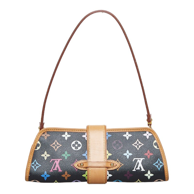 Louis Vuitton Monogram Multicolor Shirley Handbag Black Multicolor PVC Leather