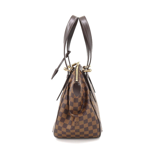 Louis Vuitton Damier Verona MM Shoulder Bag Ebene Gold Hardware