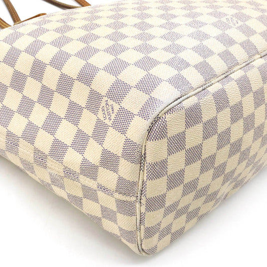 Louis Vuitton Damier Azur Neverfull MM Tote Bag Shoulder Bag