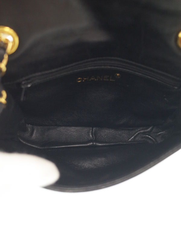 Chanel Coco Mark Chain Shoulder Bag Black
